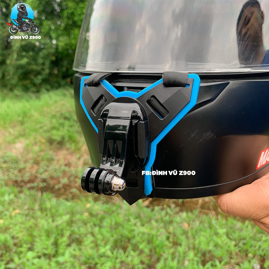 Mount gắn camera hành trình lên cằm mũ fullface hãng TELESIN CAO CẤP (gồm 1 mount + 1 móc chữ J và 1 dây dự phòng) | BigBuy360 - bigbuy360.vn
