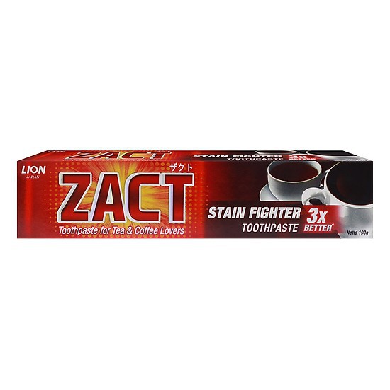 Kem đánh răng ZACT 190G Dành cho người dùng thuốc lá & cafe Nhật Bản