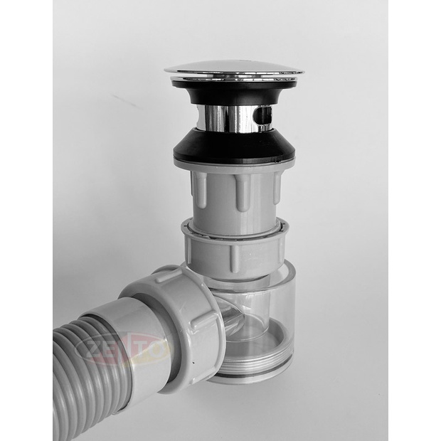 Bộ xi phông nhấn & ống xả mềm lavabo ZXP042.