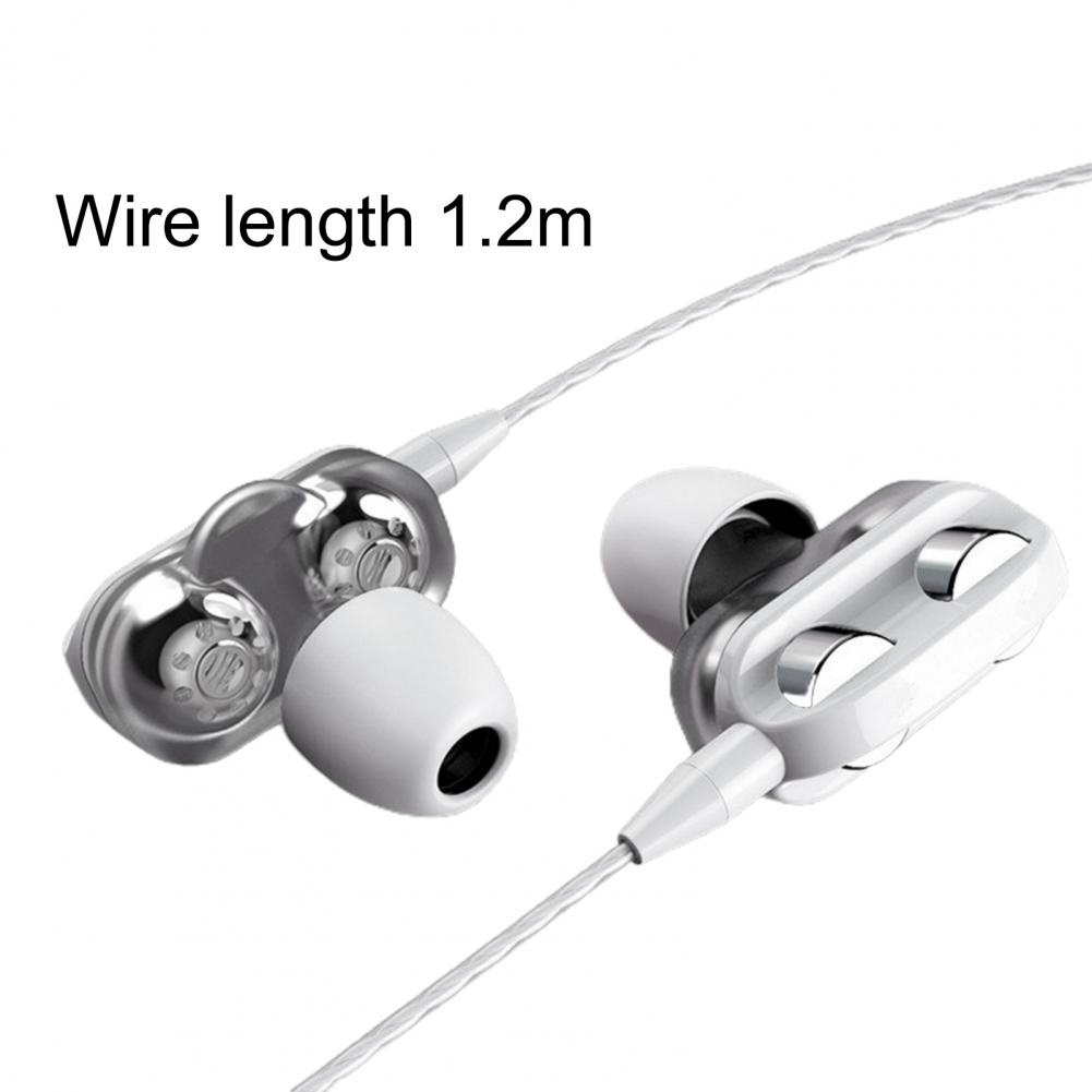 Tai Nghe 4D Bass Đôi Loa Đôi 3.5MM Kèm Mic Và Dây Điều Khiển