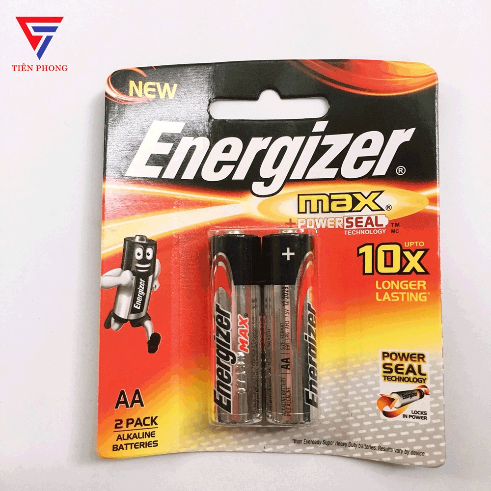 Pin AA tiểu Alkaline 1.5v Energizer chính hãng siêu bền - Sản xuất tại Singapore
