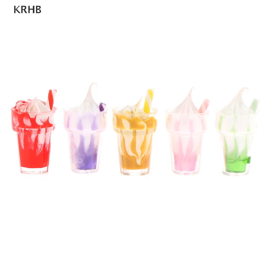 Set 5 Ly Kem Trang Trí Nhà Búp Bê 1: 12 Mới
