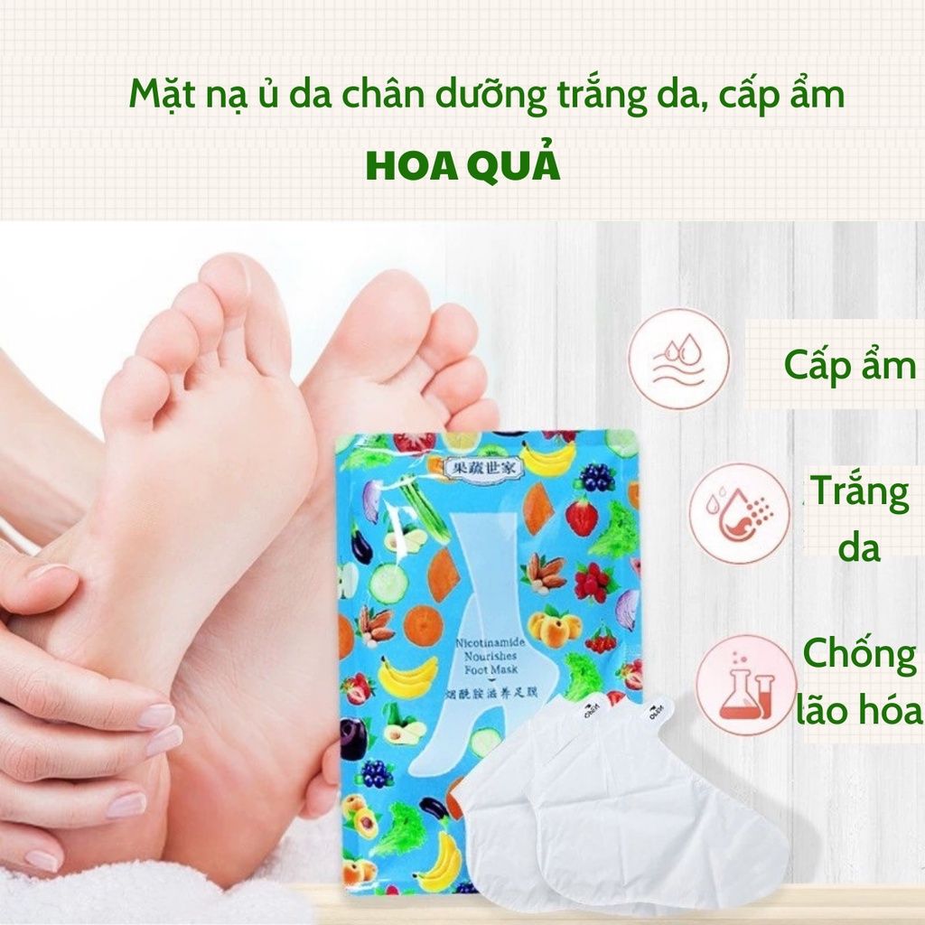 Mặt Nạ Ủ Da TAY CHÂN HOA QUẢ Dưỡng Trắng Mịn Màng Chống Lão Hóa nội địa Trung
