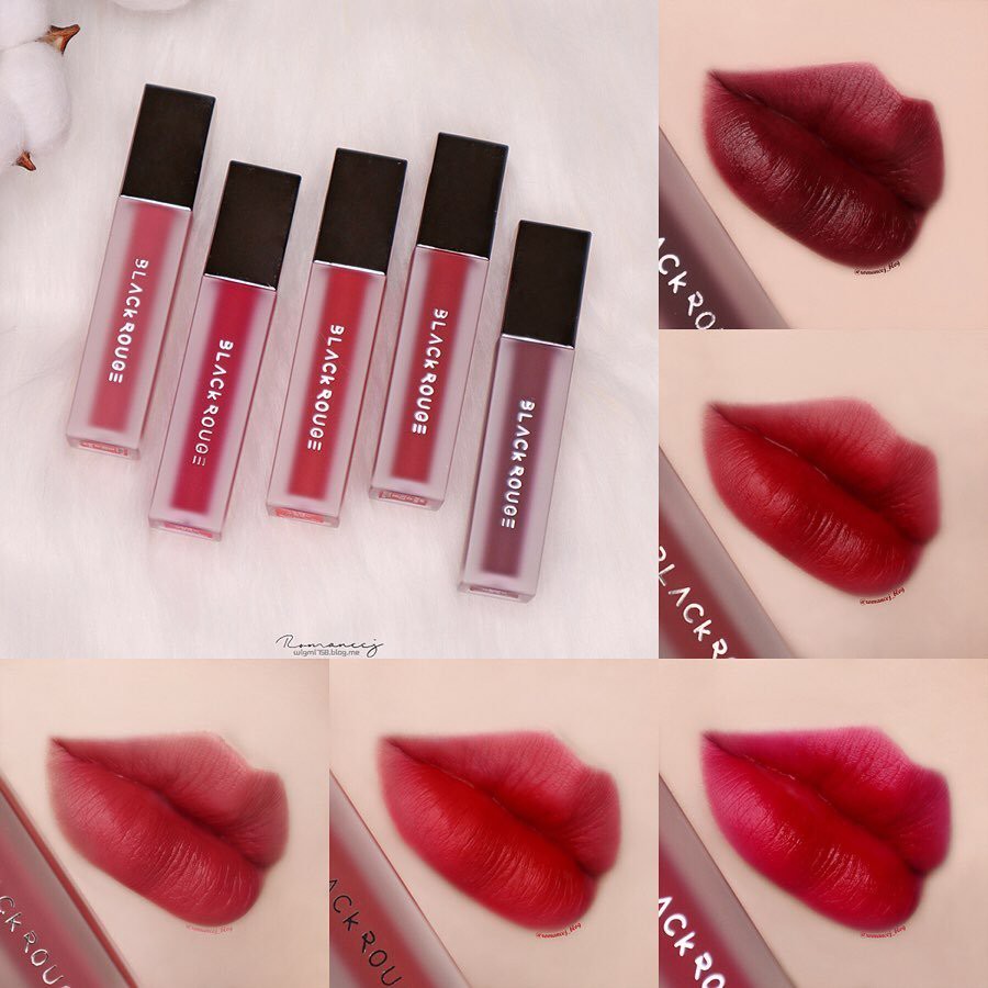 Son Kem Lì Black Rouge Air Fit Velvet Tint (VER 1-2) (Tặng kèm Mask Nhau Thai Cừu) | BigBuy360 - bigbuy360.vn