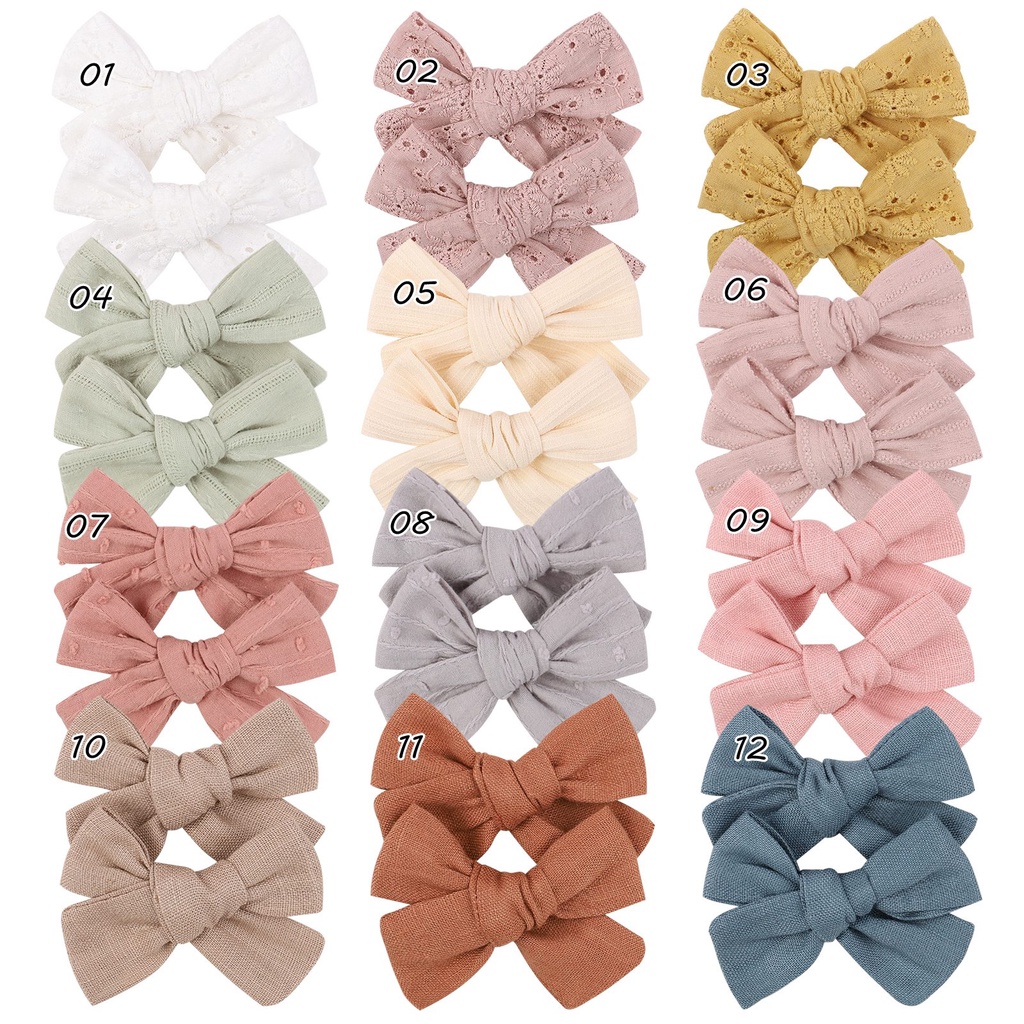 Set 2 kẹp tóc hình nơ KIDSBOWS xinh xắn dễ thương cho nữ