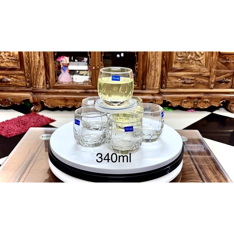 Cốc Lùn Cạnh-Cốc Thủy Tinh-Ly Thủy Tinh Ocean-B22712-340ml_6cái/Hộp