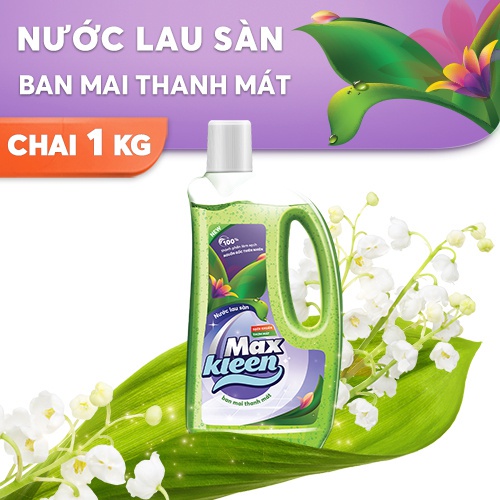 Combo Chai + Túi Nước Lau Sàn MaxKleen