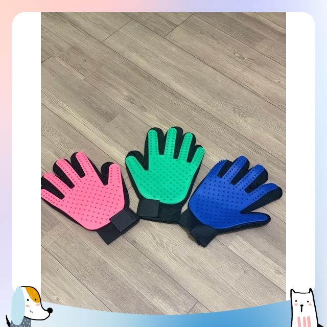 Găng tay chải lông rụng chó mèo (tay phải)