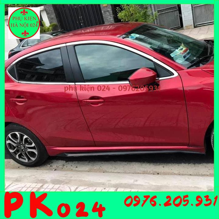 [MAZDA 2 2015-2019] Bộ Nẹp Viền Cong Kính, Chân Kính Inox Dành Cho Xe Ô Tô MAZDA 2 2015-2019