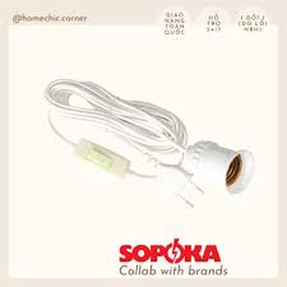 Bộ dây đuôi đèn liền công tắc SOPOKA ĐS sẵn phích siêu tiện lợi