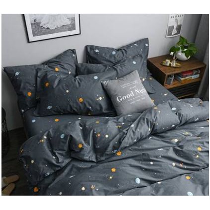 Bộ chăn ga gối cotton poly _ Dải thiên hà_ mẫu mới. Set chăn ga 3 món, 4 món, 5 món Happy Bedding | BigBuy360 - bigbuy360.vn