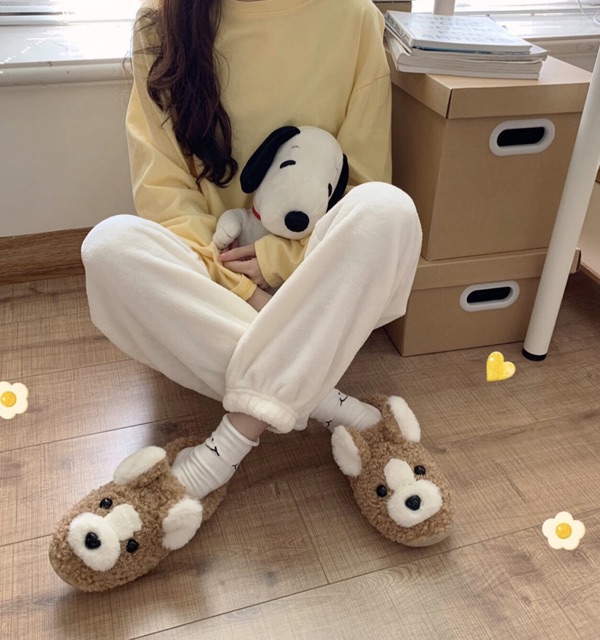 Dép bông chó Corgi🐶