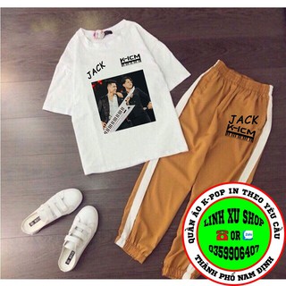 bộ quần dài K-ICM sét bộ JACK K-ICM quần dài áo ngắn tay có đủ size S M L in theo yêu cầu cá nhân