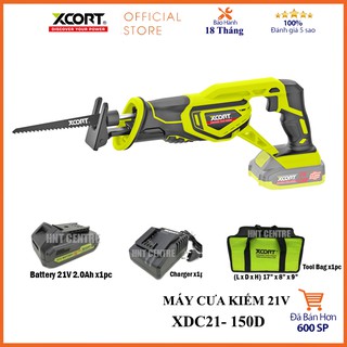 Máy cưa kiếm dùng pin 21v ( 1 thân máy + 1 pin + 1 sạc)  [XCORT Hàng Chính Hãng]