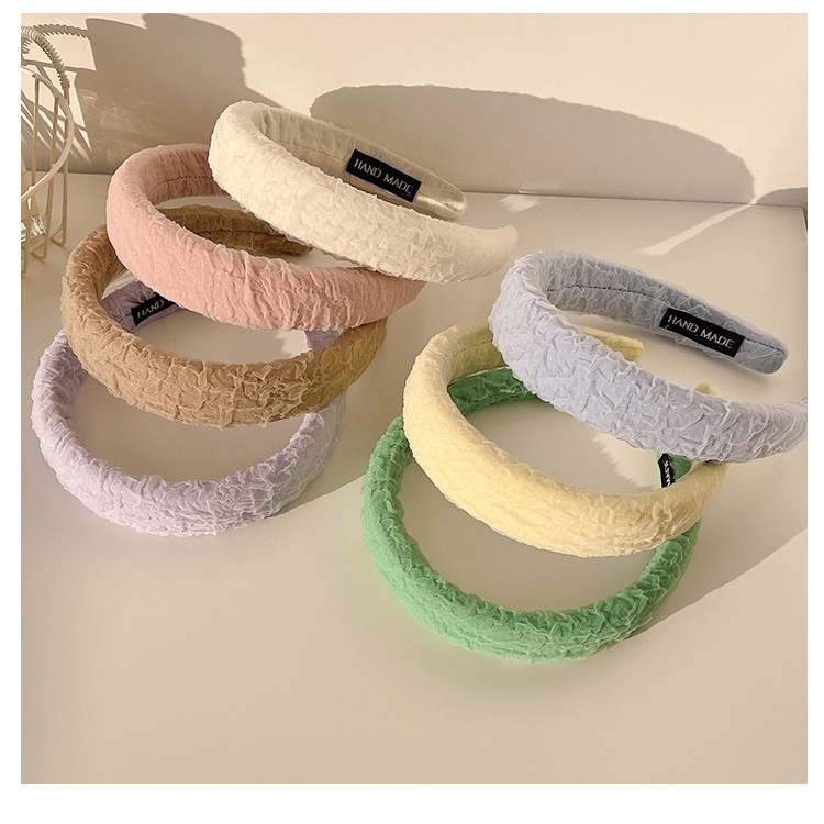 Băng Đô Cài Tóc Xốp Nhăn Màu Kẹo Phong Cách Hàn Quốc Dễ Phối Đồ