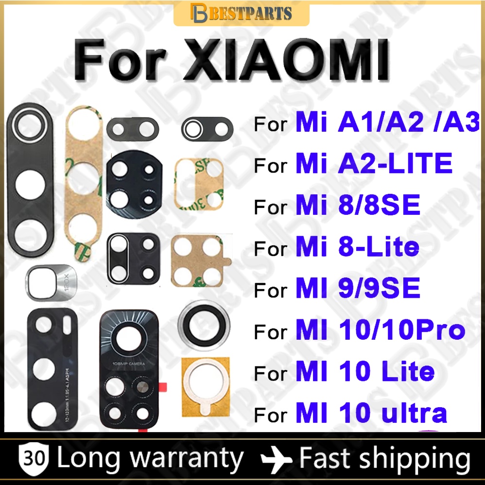 Lưng Ống Kính Camera Sau Có Keo Dán Thay Thế Chuyên Dụng Cho Xiaomi MI A1 A2 A3 Lite 8 9 10 ultra SE T