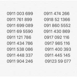 Sim Vina đầu 09 đẹp, cặp gánh, tam hoa giữa, Phong Thuỷ tốt