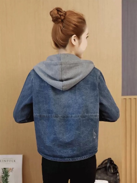 Áo khoác bò nữ hàng loại 1 cao cấp Áo khoác jean nữ thu đông | BigBuy360 - bigbuy360.vn