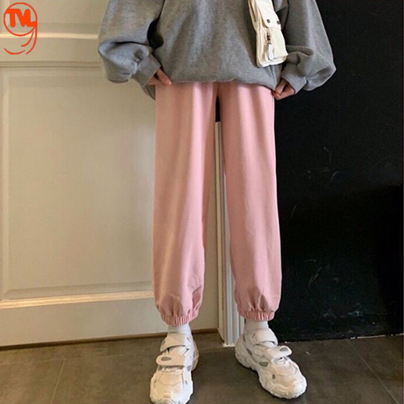 Quần Jogger Nữ TVL1999, quần dài nữ ống rộng kiểu dáng thể thao bo gấu chất liệu nỉ da cá cao cấp không phai xù