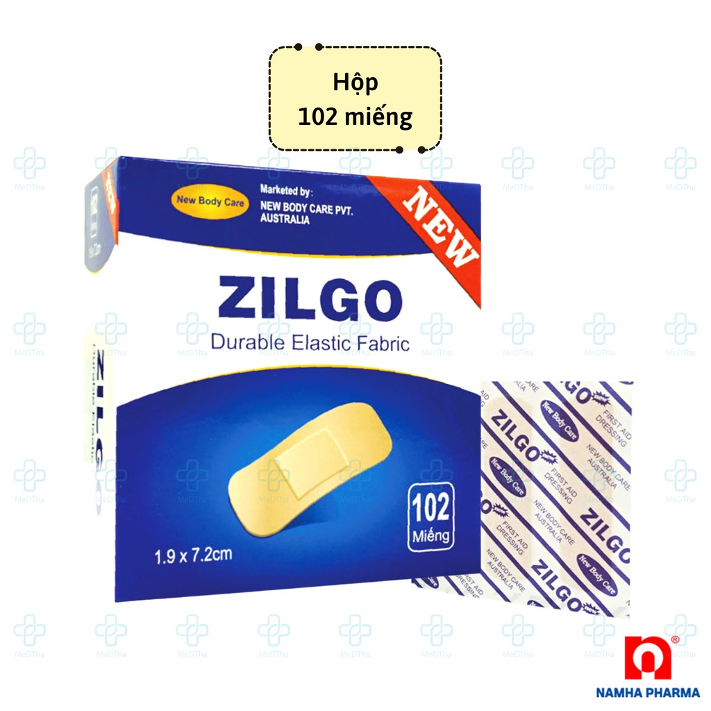Băng Cá Nhân Zilgo  - Băng Vết Thương Nhỏ, Mụn Trứng Cá