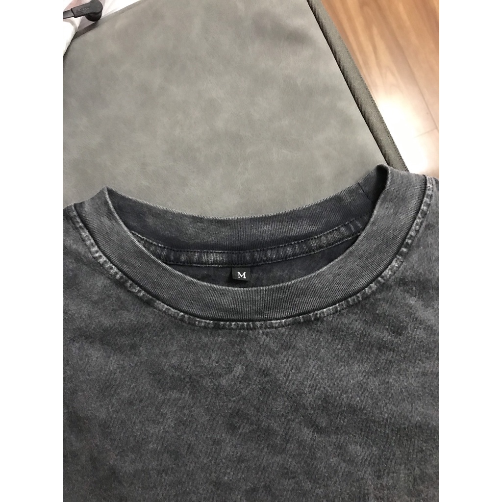 Áo thun Wash ESSENTIALS Wado tay lỡ dáng rộng unisex