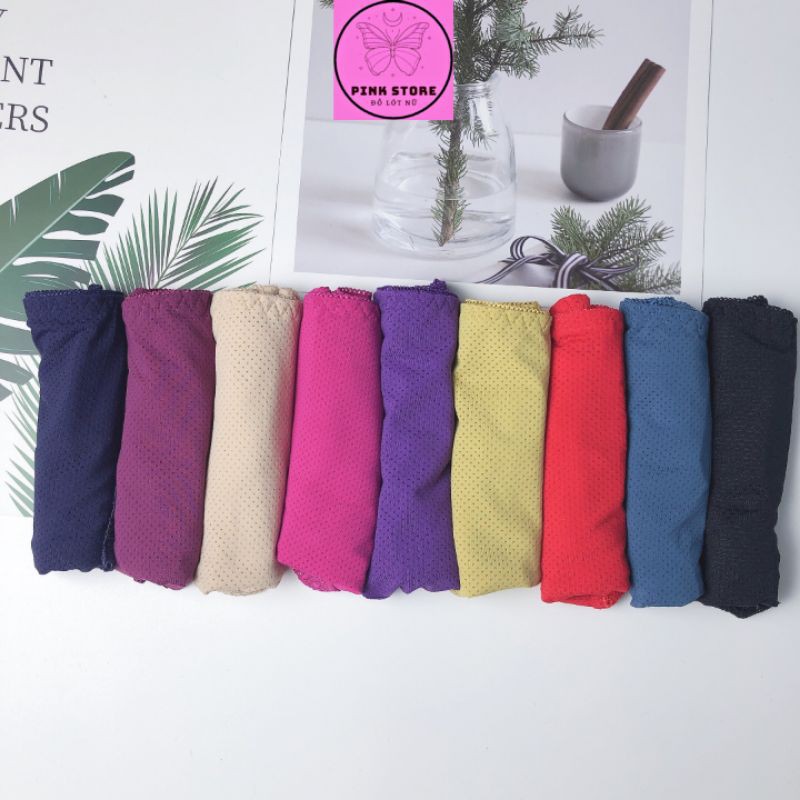 Quần Lót Nữ Thun Lạnh Cạp Thấp Thông Hơi Viền Ren Thoáng Mát PINK STORE QL5866 | BigBuy360 - bigbuy360.vn