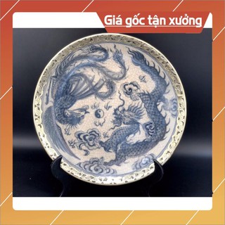 Đĩa men rạn cao cấp Bát Tràng