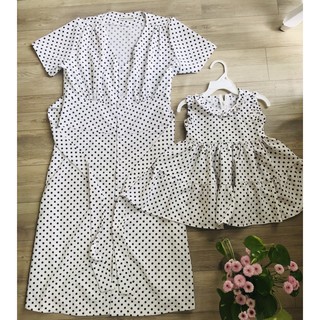 ĐẦM MẸ VÀ BÉ CHẤM BI XINH