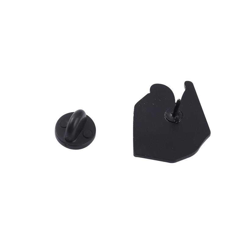 Ghim cài áo QIHE JEWELRY bằng kim loại lên men hình mèo trong hộp hoạt hình dễ thương trang trí balo nữ