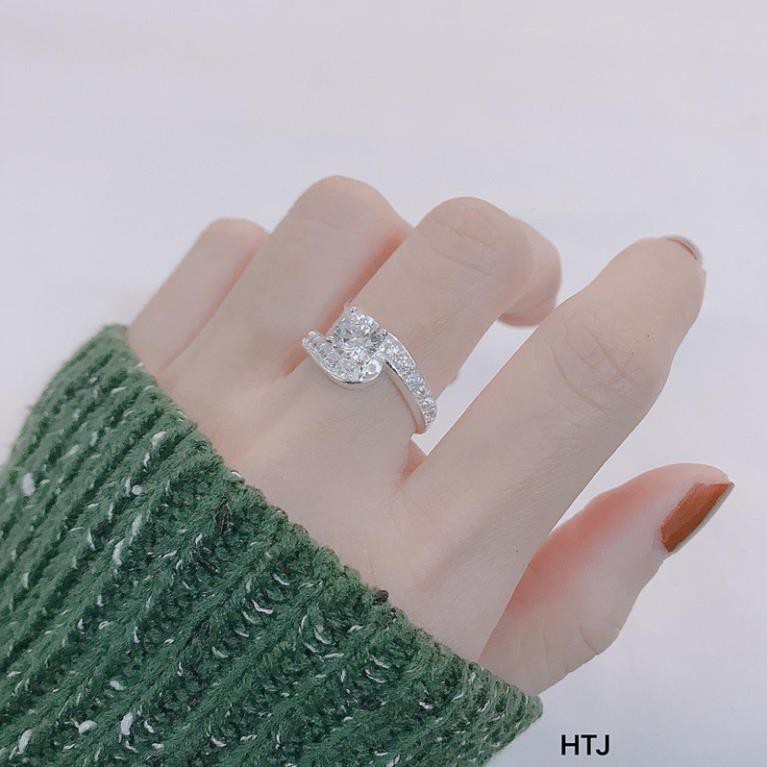 [ Made In Italia] Nhẫn Bạc Nữ,Bạc Ý Siêu lấp lánh❤️FREESHIP ❤️nạm đá siêu sáng,siêu xinh