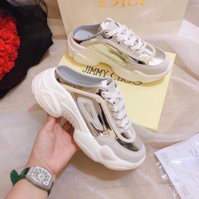 Combo 5 đôi giày xục nữ mầu bạc , hồng