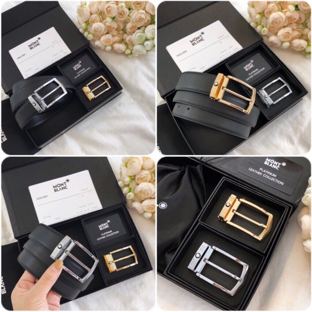 Dây lưng montblanc 2 mặt fullbox
