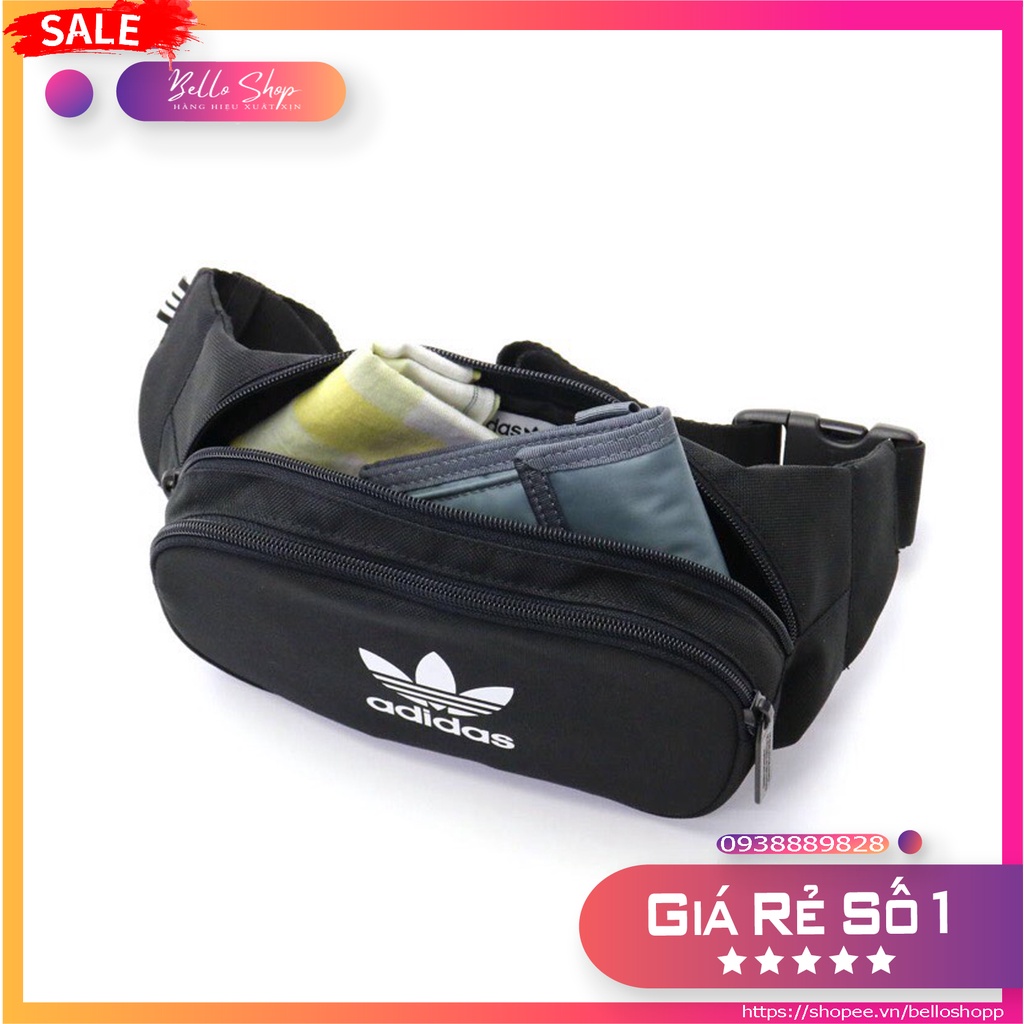 Túi Bao Tử Essential Waist Bag Black Dv2400 B356