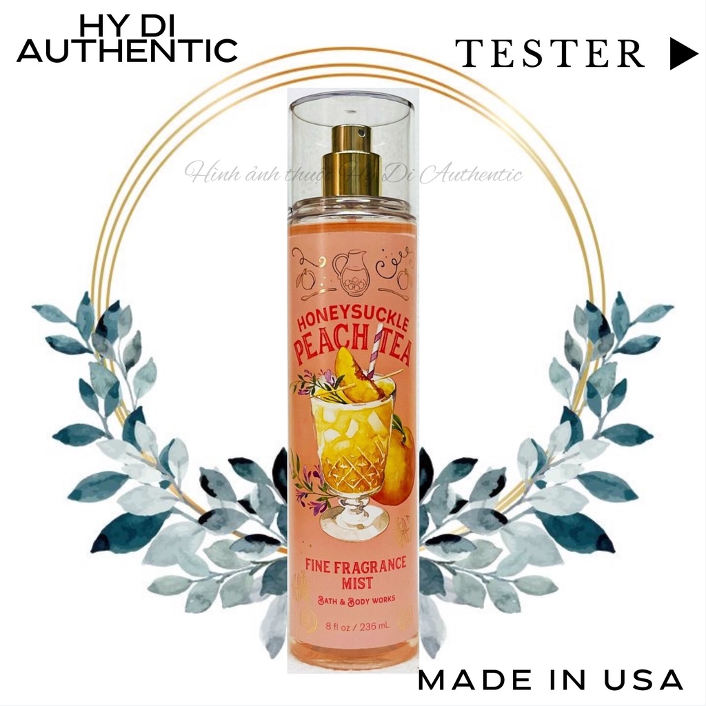 HONEYSUCKLE PEACH TEA - XỊT THƠM DƯỠNG THỂ BATH & BODY WORKS USA