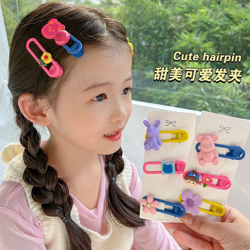 Kẹp Tóc Hoạt Hình Xinh Xắn Giúp Gọn Gàng Cho Bé Gái