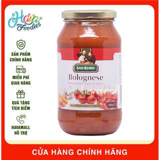 [DATE MỚI NHẤT] Sốt Mì Ý Vị Thịt Bò Bolognese San Remo 500gr