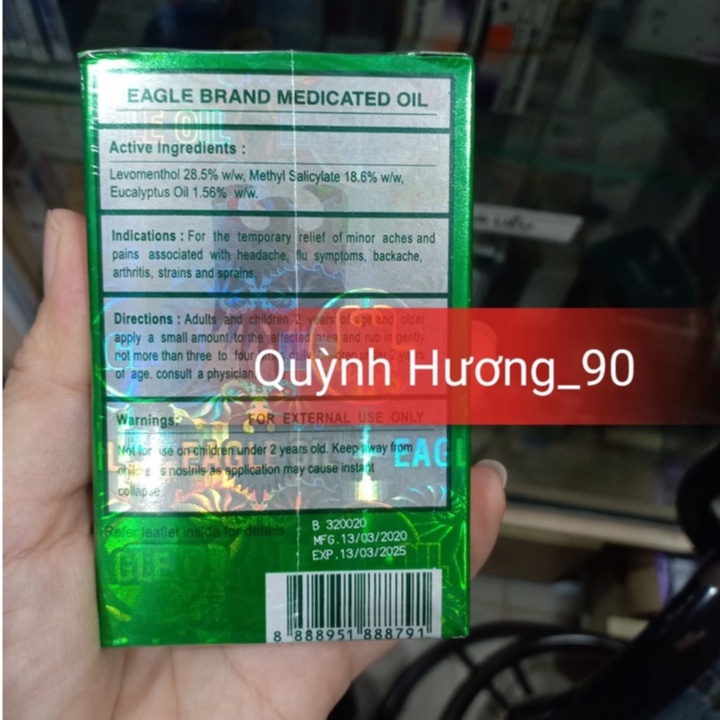 Dầu xanh con ó EAGLE BRAND Singapo 24ml