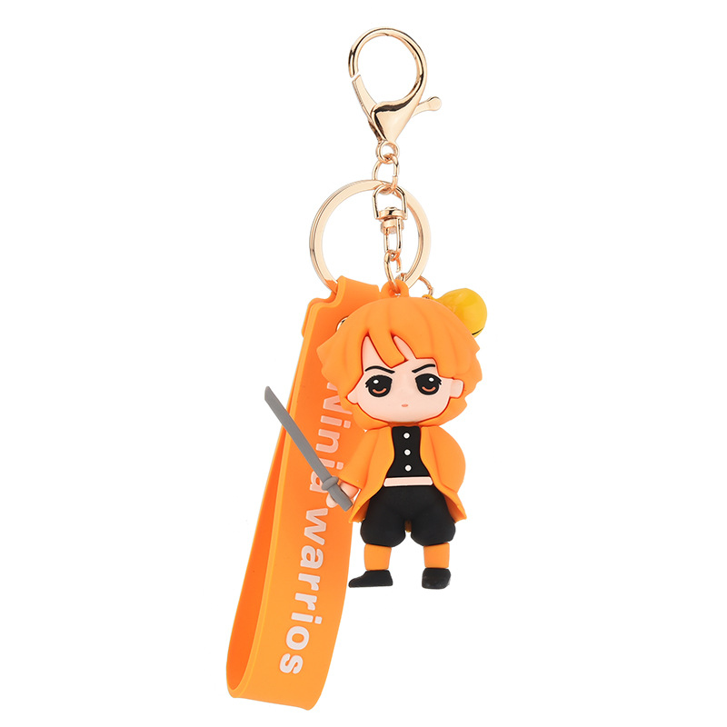 Móc khóa búp bê hình nhân vật anime Demon Slayer Blade đáng yêu