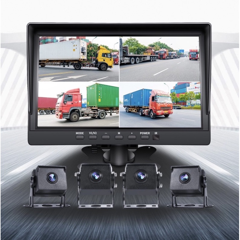 Cam hành trình xe tải 4 hướng ghi hình 4K chuẩn H265 cho xe tải, xe buýt, xe khách, Đại Việt Auto