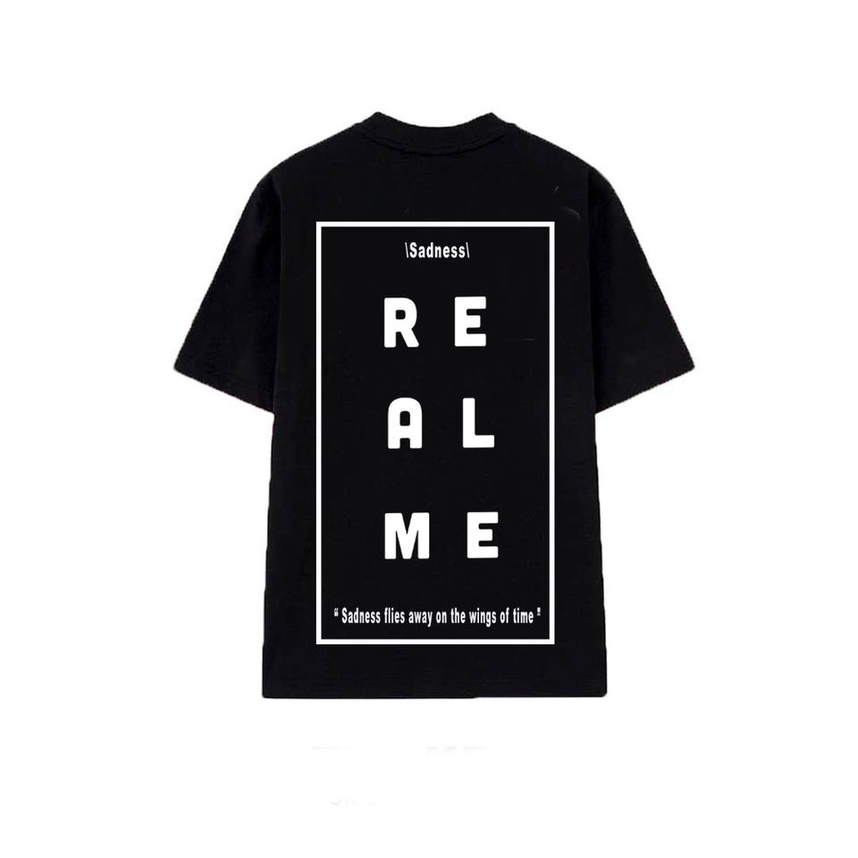 Áo Thun Nam Nữ Unisex Form Rộng Tay Lỡ REAL ME  Oversize  100% Cotton