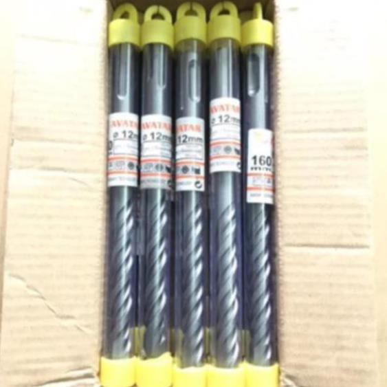 10 mũi khoan bê tông AVATAR Phi 6,8,10,12/hộp