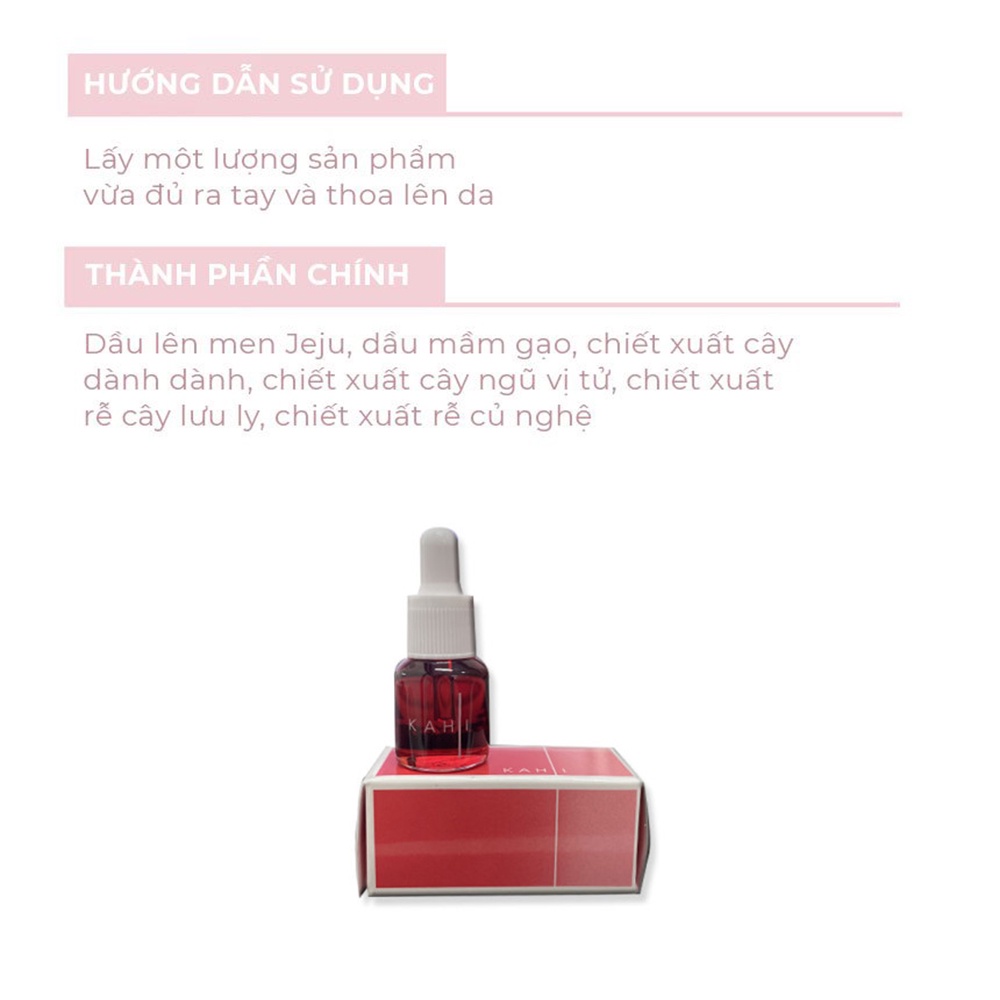 TINH CHẤT DƯỠNG DA CHUYÊN SÂU KAHI JEJU FERMENTED OIL 6ML