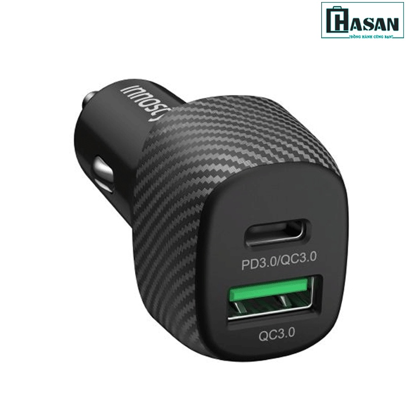 Sạc xe hơi 2 cổng Innostyle Poweron Speed PD/QC3.0 38W - IC38-2PDBLK