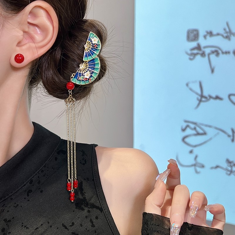 Cài tóc Bell Mew cánh quạt liễu rũ cô nương thanh tú TOC67