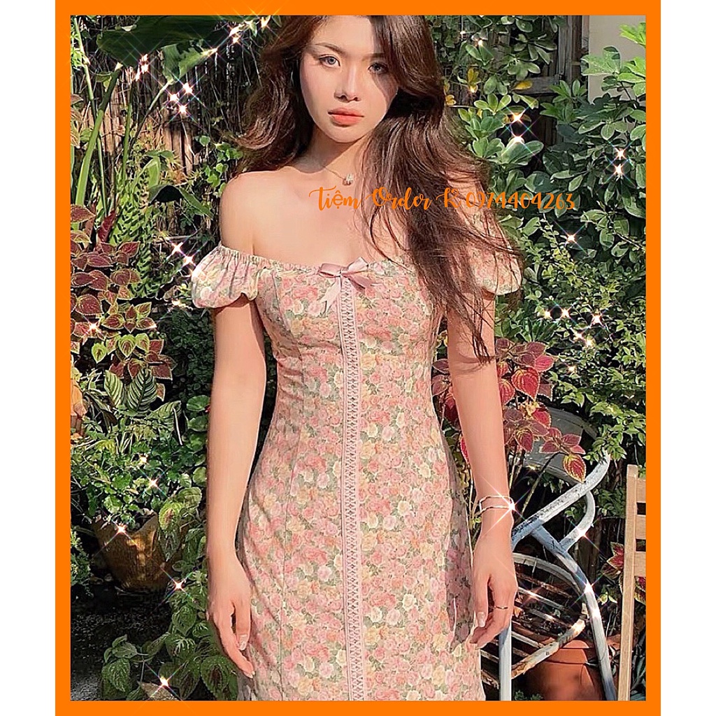 ORDER♥️Đầm,Váy Nơ Hoa Hồng(ảnh thật)Size S,M,L mimo dk