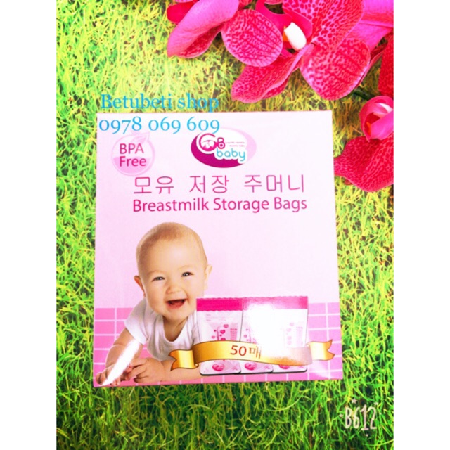 [Mã 267FMCGSALE giảm 8% đơn 500K] Hộp 50 túi trữ sữa GB Baby 250ml