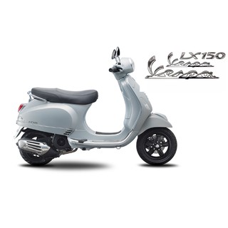 Bộ 3 tem logo nổi Vespa LX150 -LX125 dán xe loai 1
