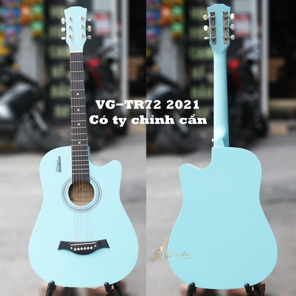 Đàn guitar acoustic 3/4 VG-Tr72 có full size- Tặng Full 12 Phụ Kiện- Phân phối chính hãng bởi Vinaguitar