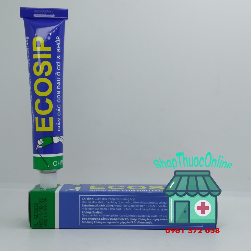 Kem giảm đau ECOSIP tuýp 45g
