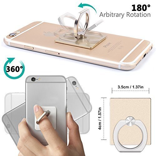 Giá đỡ điện thoại dạng vòng chất liệu kim loại với thiết kế đế vuông tiện dụng | BigBuy360 - bigbuy360.vn